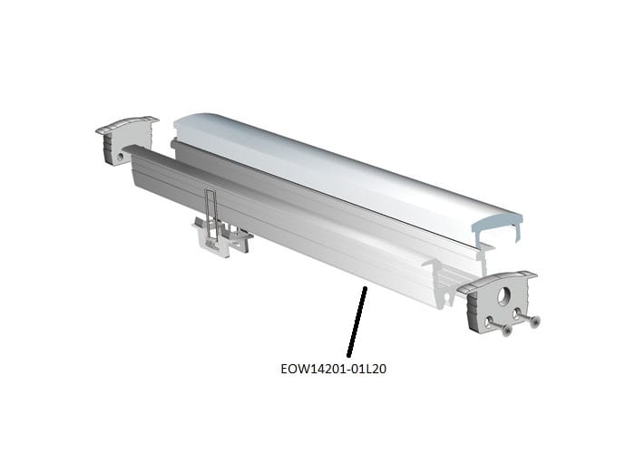 ELCOM SRL - EOW14201-01L10 PROFILO 2612 BIANCO L=1000MM
