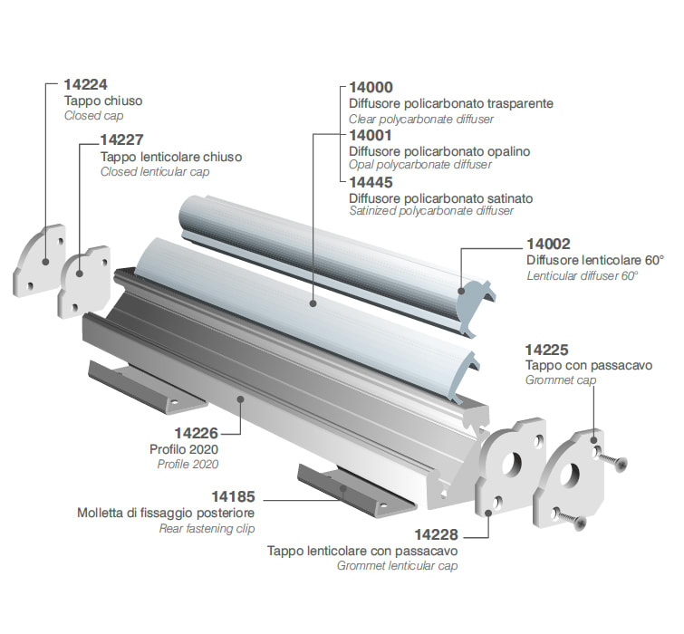 ELCOM SRL - EOW14445-L30 COP.SAT.1912/2020/2115/2612 L=3000MM