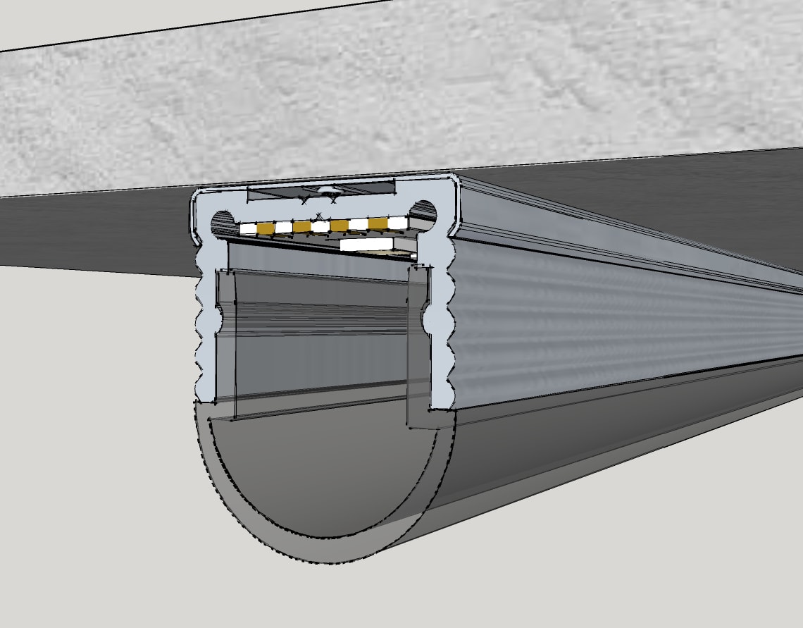 ELCOM SRL - EOW1813-O00L30 KIT 1813 OPALE ALL. L=3000MM