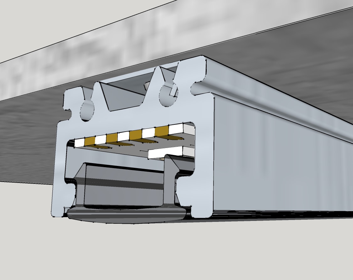 ELCOM SRL - EOW1912-T02L20 KIT 1912 TRASP. NERO L=2000MM