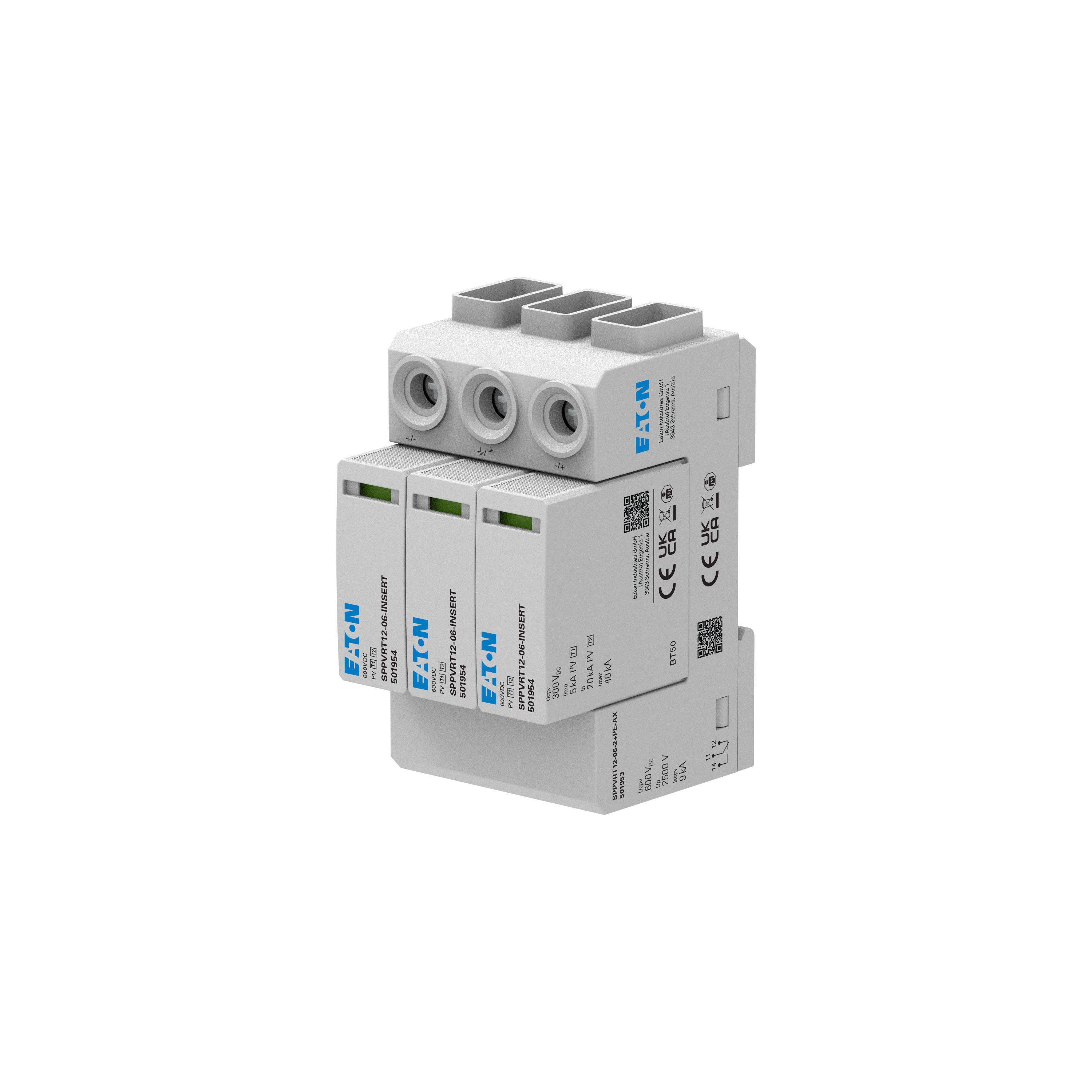 EATON - EAOEP-501952 SPPVRT12-06-2+PE SPD T12 600VDC