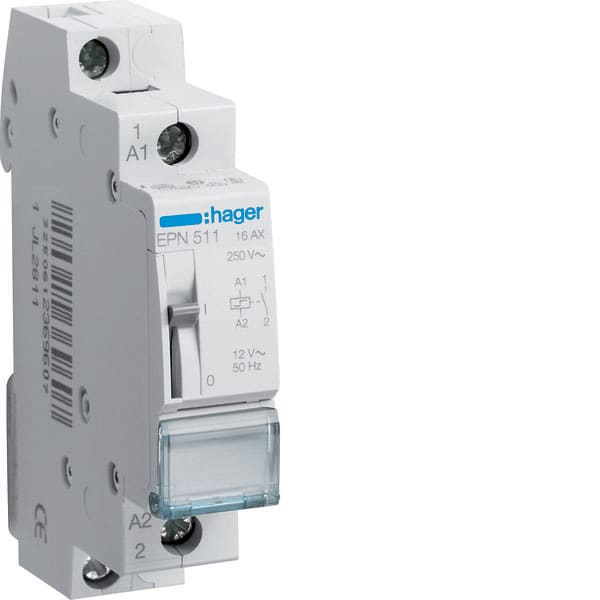 HAGER - HAGEPN511 RELE PASSO-PASSO 16A 12V 1NA 1M