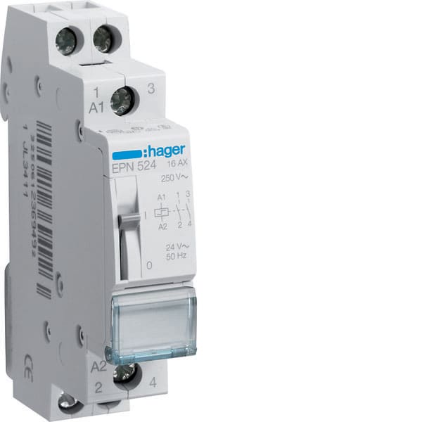 HAGER - HAGEPN524 RELE PASSO-PASSO 16A 24V 2NA