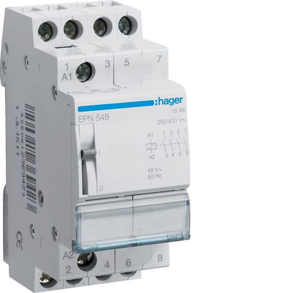 HAGER - HAGEPN548 RELE PASSO-PASSO 16A 48V 4NA 2M