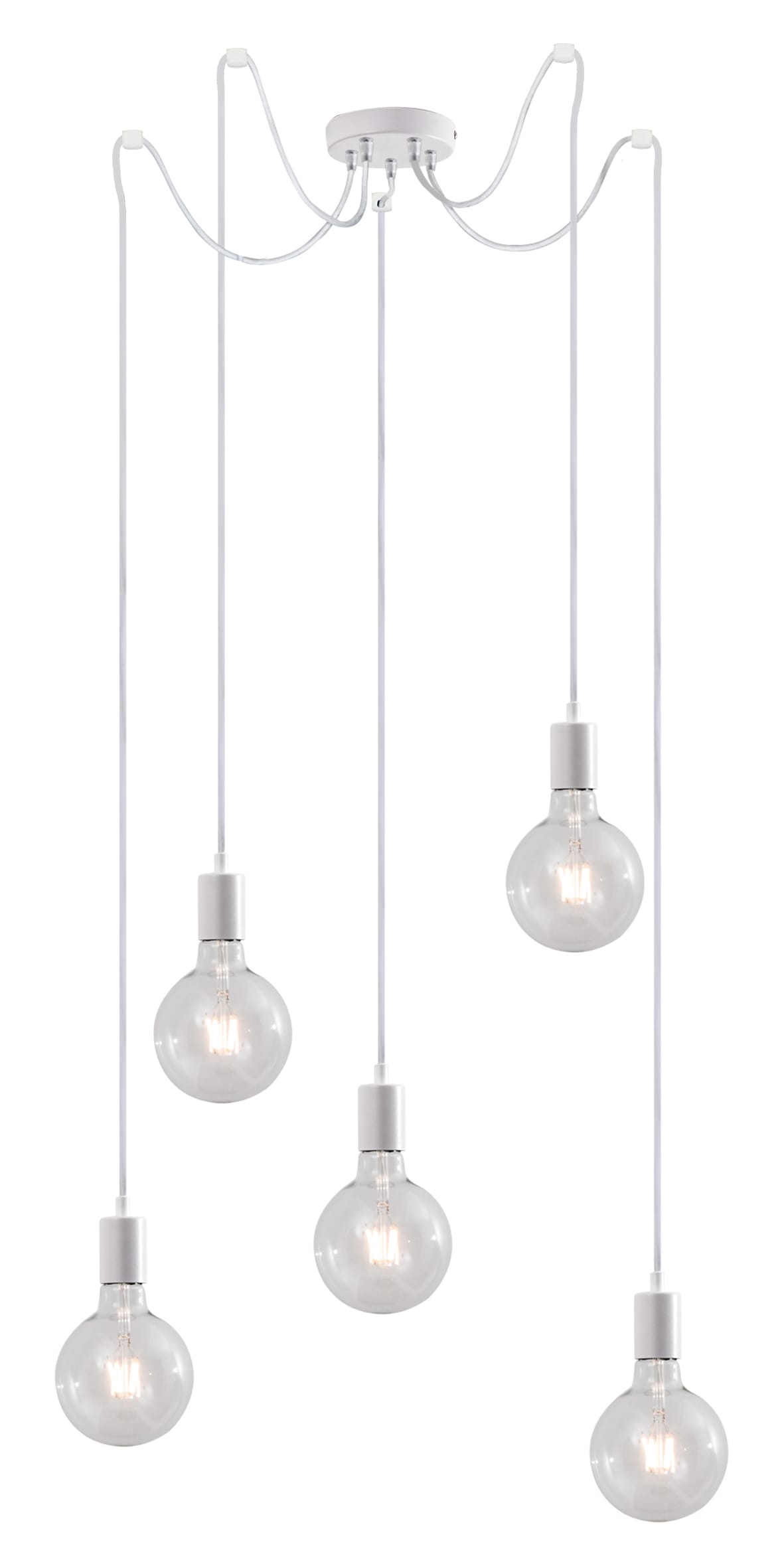 ROSSINI - RSSERK105B SOSPENSIONE E27 BIANCO 5X75W