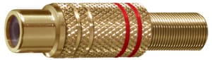 ELCART DISTRIBUTION - ERT040203600 PRESA VOL. RCA DORATA ROSSA POL.