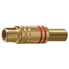 ELCART DISTRIBUTION - ERT040203600 PRESA VOL. RCA DORATA ROSSA POL.