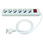 ELCART DISTRIBUTION - ERT280155600 PRESA MUL.6 POSTI C/CAVO E INTERR