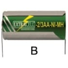 ELCART DISTRIBUTION - ERT300027700 NI-MH 2/3 STILO 1,2V 600MA C.TERM