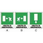 ELCART DISTRIBUTION - ERT352081100 CARTELLO USCITA DI EMERGENZA DX