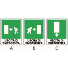 ELCART DISTRIBUTION - ERT352081000 CARTELLO USCITA DI EMERGENZA SX