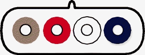 ELCART DISTRIBUTION - ERT403521000 PIATT.X SP.MODU.TELEF. 4P.AVORIO