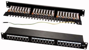 ELCART DISTRIBUTION - ERT404865200 PANNELLO PATCH 24 POSTI RJ45 NERO