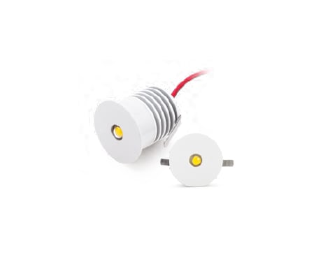 BOBOLI IN LUCE SRL - BBXDL1X1B PETIT 2W 12VDC ALLUM.SATIN.TONDO LUCE BL