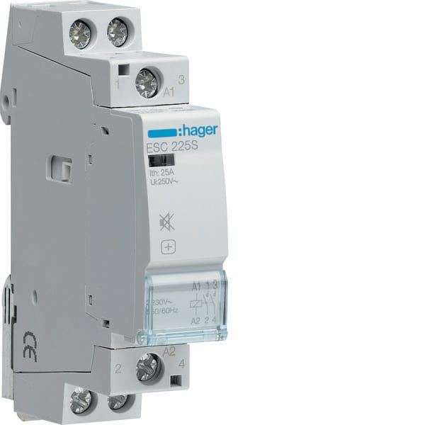 HAGER - HAGESC225S CONTATTORE SIL 2NA 230VAC 25A 1M