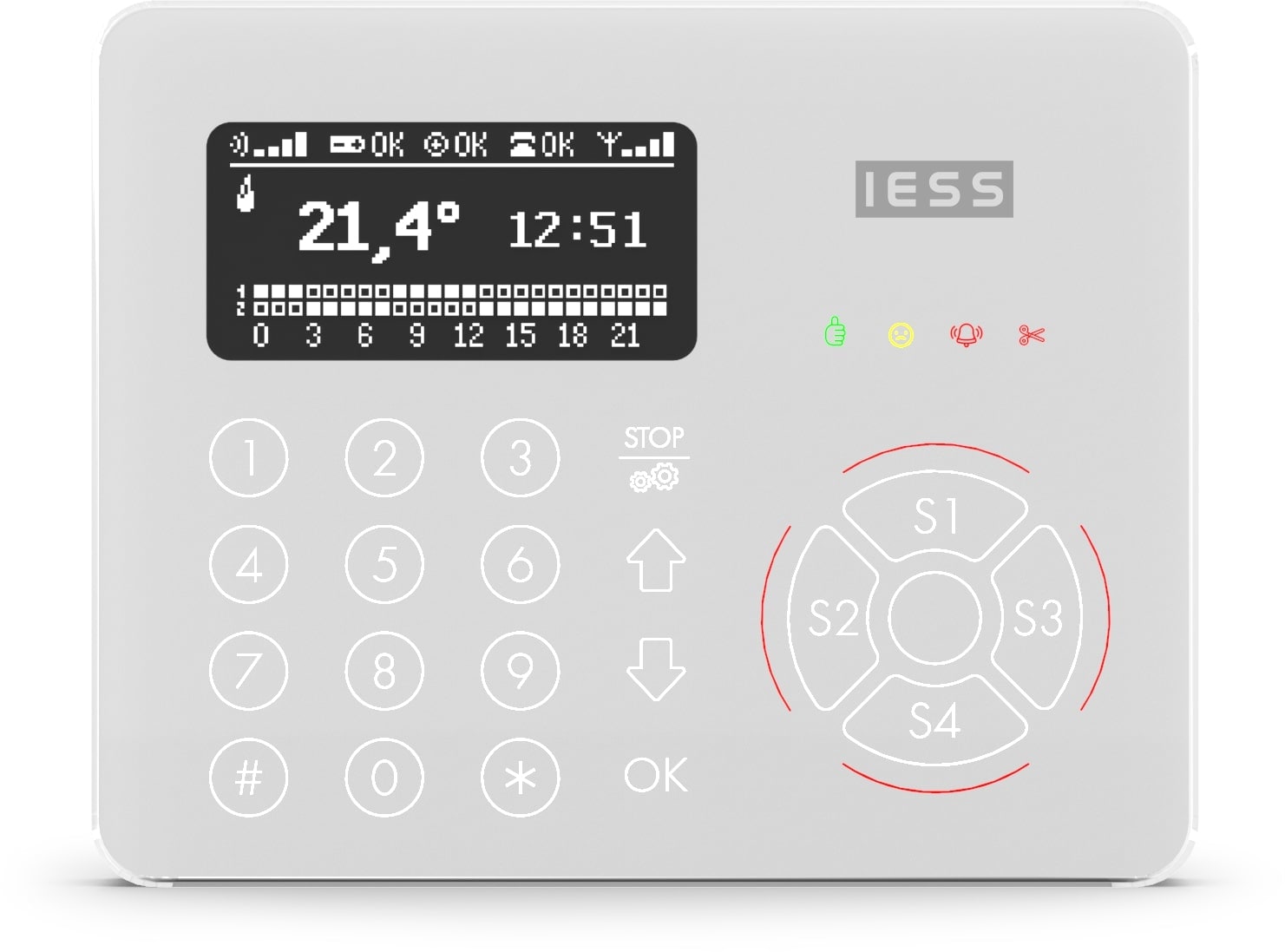 IESS SRL - EAAESTRA TASTIERA TOUCH CAPACITIVA CON DISPLAY RS
