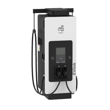 SCHNEIDER ELECTRIC - SNREVD1S150TBB Stazione di ricarica rapida, EVlink Pro DC, 150 kW, connettori CCS2 + CCS2, cavo da 3,6m con sistema di gestione cavi