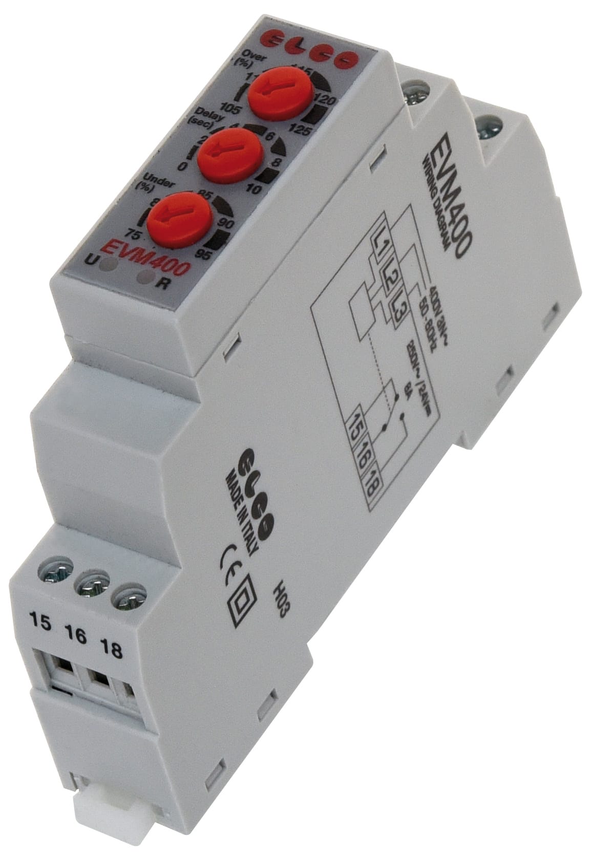 EL.CO. SRL - ECL660040 RELE DI MIN./MASS.TENS. MOD. EVM400