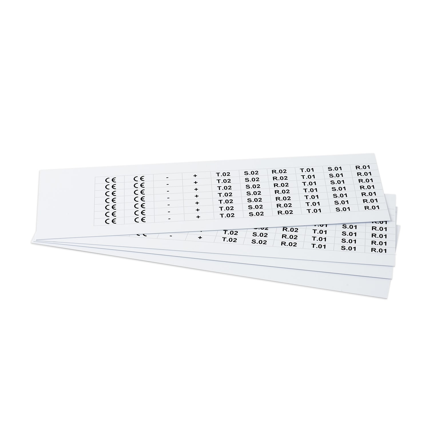 GRAFOPLAST SRL - GRAEVO0720W TARGHETTA PVC BIANCO 20X7 MM 1260 PZ