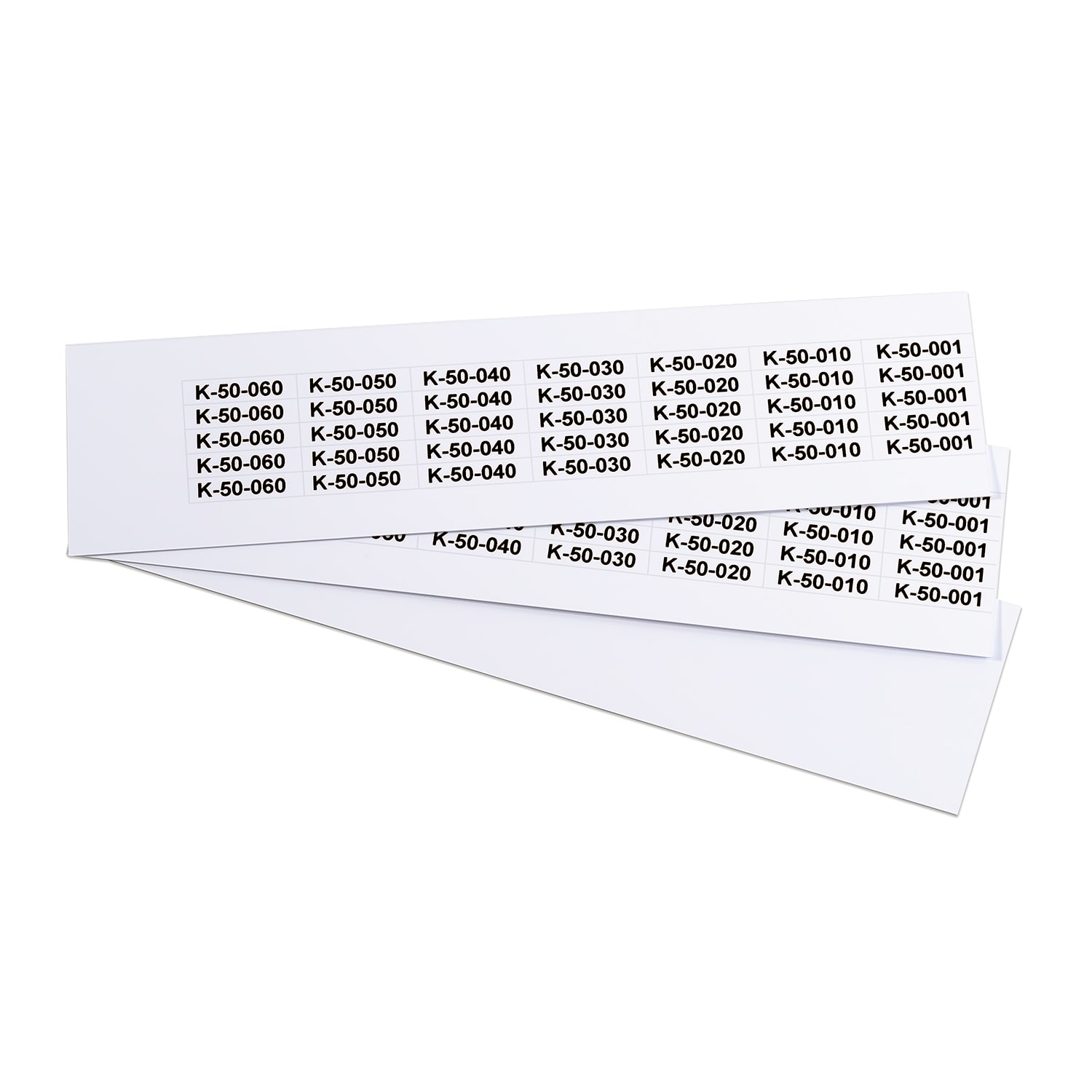GRAFOPLAST SRL - GRAEVO0730W TARGHETTA PVC BIANCO 30X7MM 770PZ