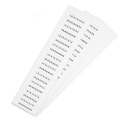GRAFOPLAST SRL - GRAEVO0746W TARGHETTA PVC BIANCO 46X7MM 550PZ