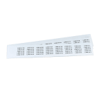 GRAFOPLAST SRL - GRAEVO0827W TARGHETTA PVC BIANCO 27X8MM 440PZ