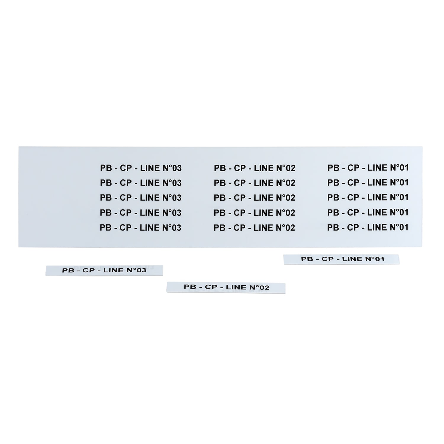GRAFOPLAST SRL - GRAEVO0967W TARGHETTA PVC BIANCO 67X9 MM 330 PZ