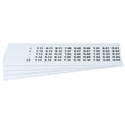 GRAFOPLAST SRL - GRAEVO1001W TARGHETTA PVC BIANCO 20X9,3MM 900PZ