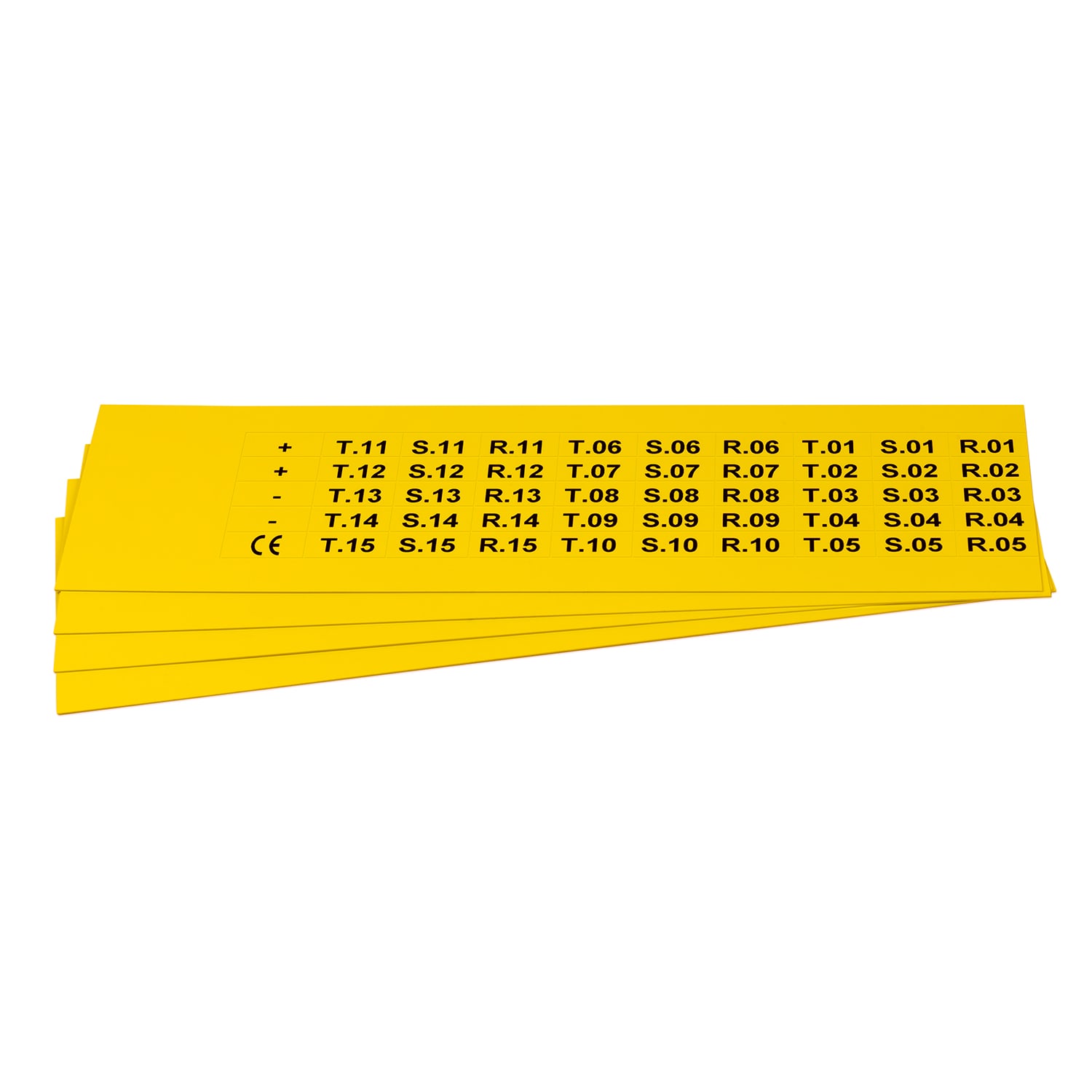 GRAFOPLAST SRL - GRAEVO1001Y TARGHETTA PVC GIALLO 20X9,3MM 900PZ