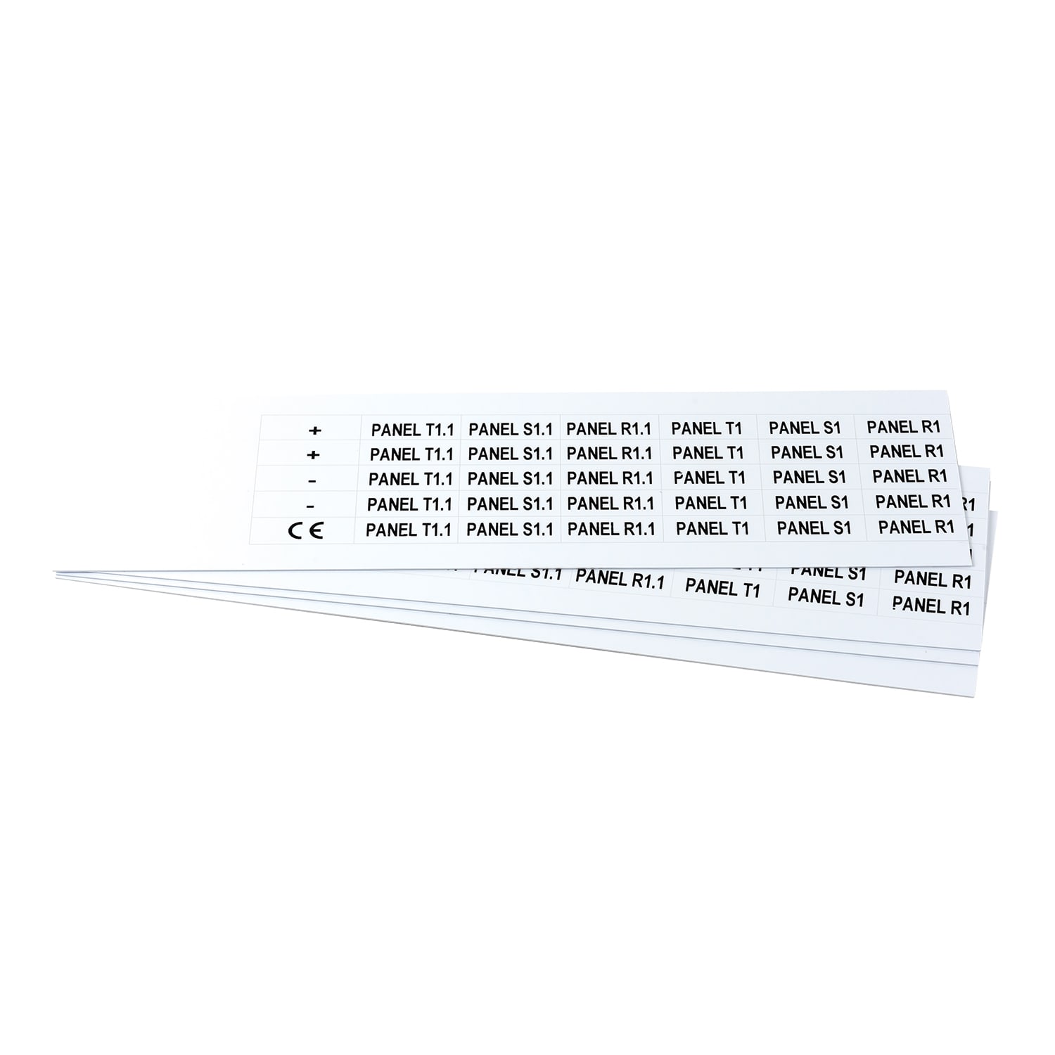GRAFOPLAST SRL - GRAEVO1027W TARGHETTA PVC BIANCO 27X10MM 630PZ
