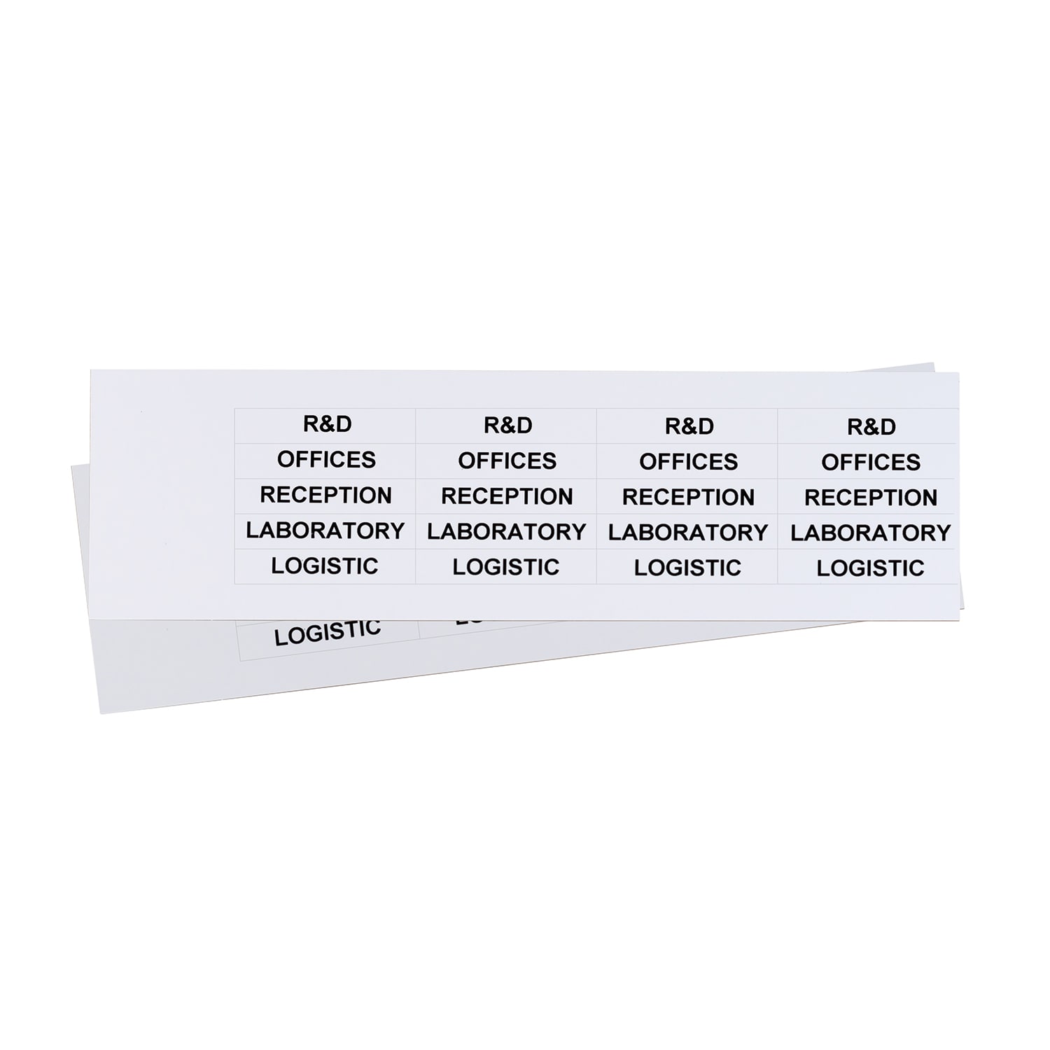 GRAFOPLAST SRL - GRAEVO41050W TARGHETTA PVC ADES BIANCO 50X10MM 360PZ