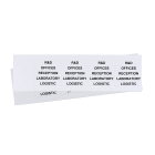 GRAFOPLAST SRL - GRAEVO41050W TARGHETTA PVC ADES BIANCO 50X10MM 360PZ