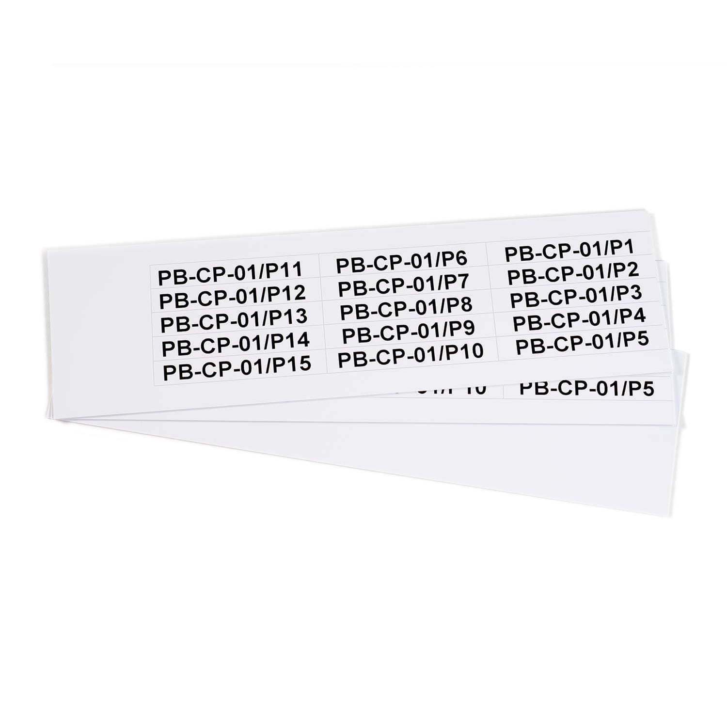 GRAFOPLAST SRL - GRAEVO41067W TARGHETTA PVC ADES BIANCO 67X10MM 270PZ
