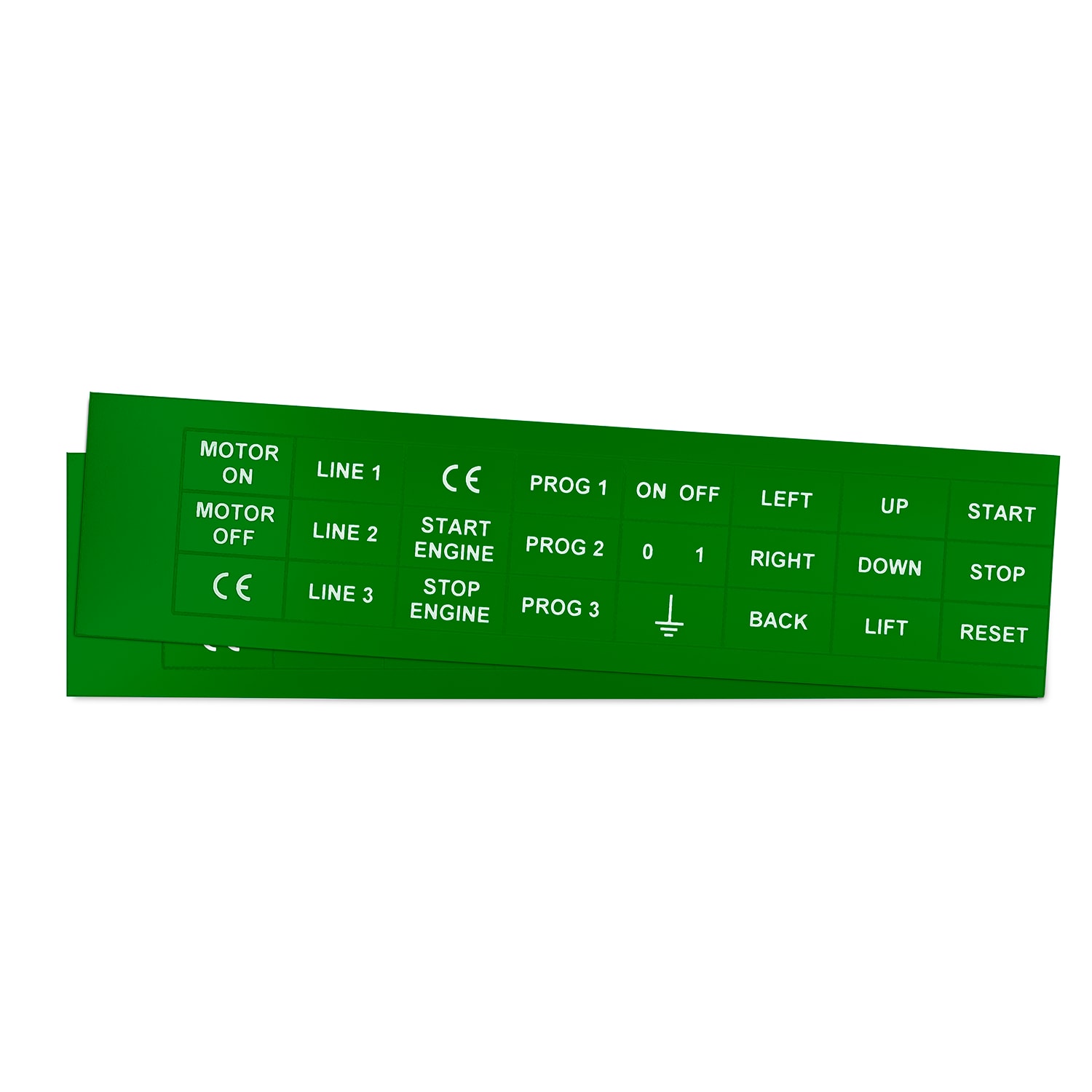 GRAFOPLAST SRL - GRAEVO1527G TARGHETTA PVC VERDE 27X15MM 264PZ