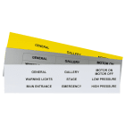 GRAFOPLAST SRL - GRAEVO1567Y TARGHETTA PVC GIALLO 67X15MM 99PZ
