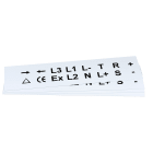 GRAFOPLAST SRL - GRAEVO42027W TARGHETTA PVC ADES BIANCO 27X20MM 352PZ