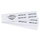 GRAFOPLAST SRL - GRAEVO42067W TARGHETTA PVC ADES BIANCO 67X20MM 132PZ