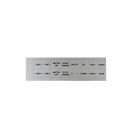 GRAFOPLAST SRL - GRAEVO2727M TARGHETTA PVC METAL 27X27MM 288PZ