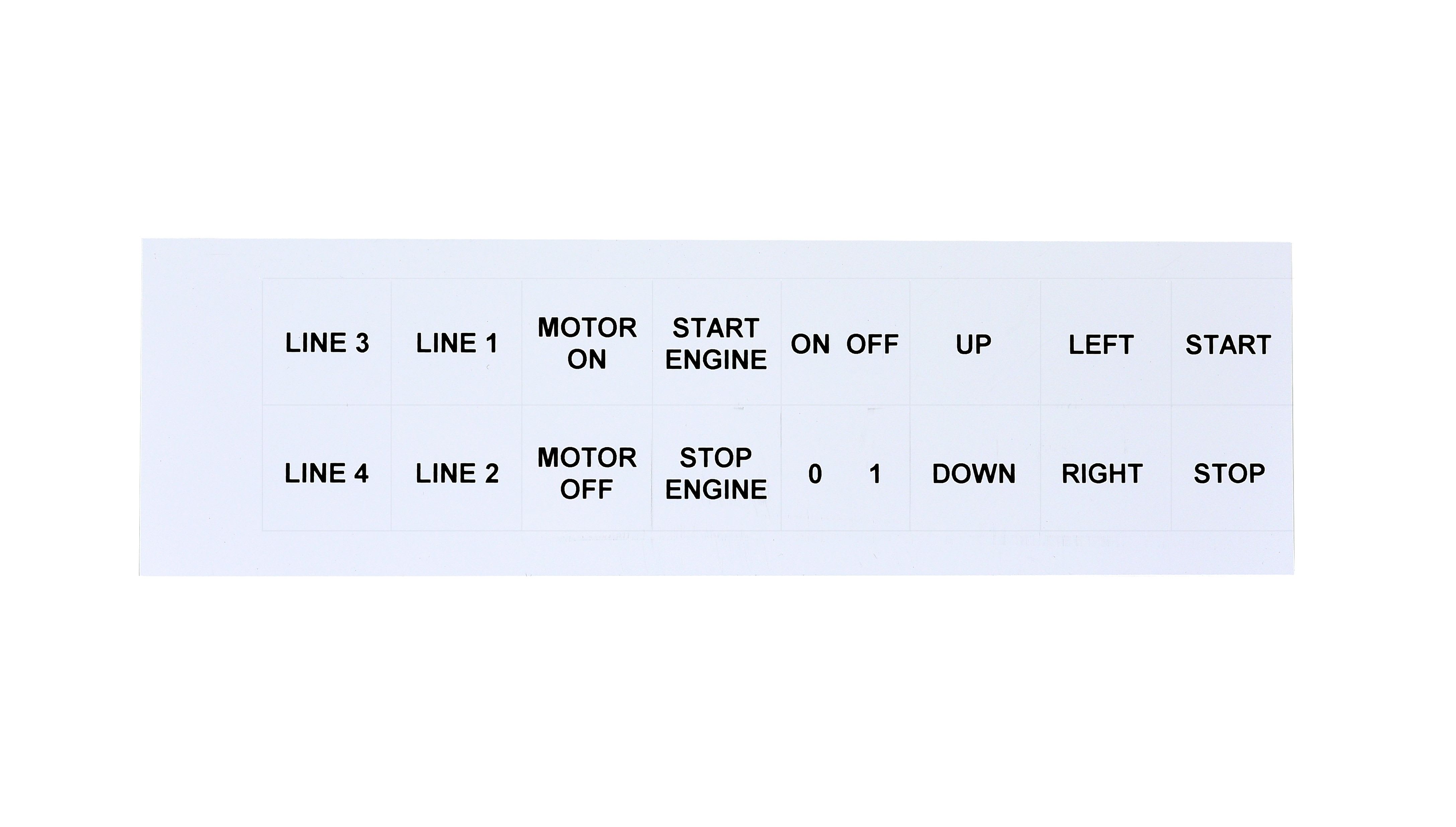 GRAFOPLAST SRL - GRAEVO2727W TARGHETTA PVC BIANCO 27X27MM 288PZ