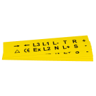 GRAFOPLAST SRL - GRAEVO42727Y TARGHETTA PVC ADES GIALLO 27X27MM 288PZ