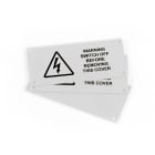 GRAFOPLAST SRL - GRAEVO401WX TARGA FORATA BIANCO 90X40 MM 15 PZ