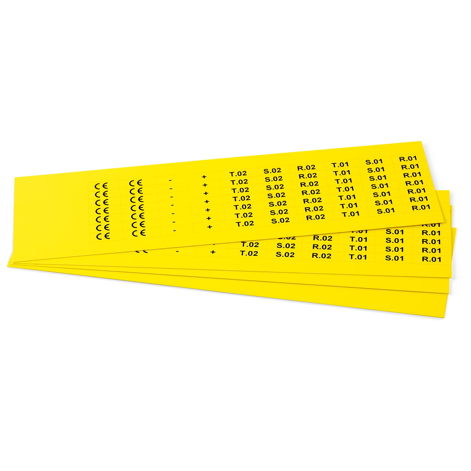 GRAFOPLAST SRL - GRAEVO40720Y TARGHETTA PVC ADES GIALLO 20X7MM 1260PZ