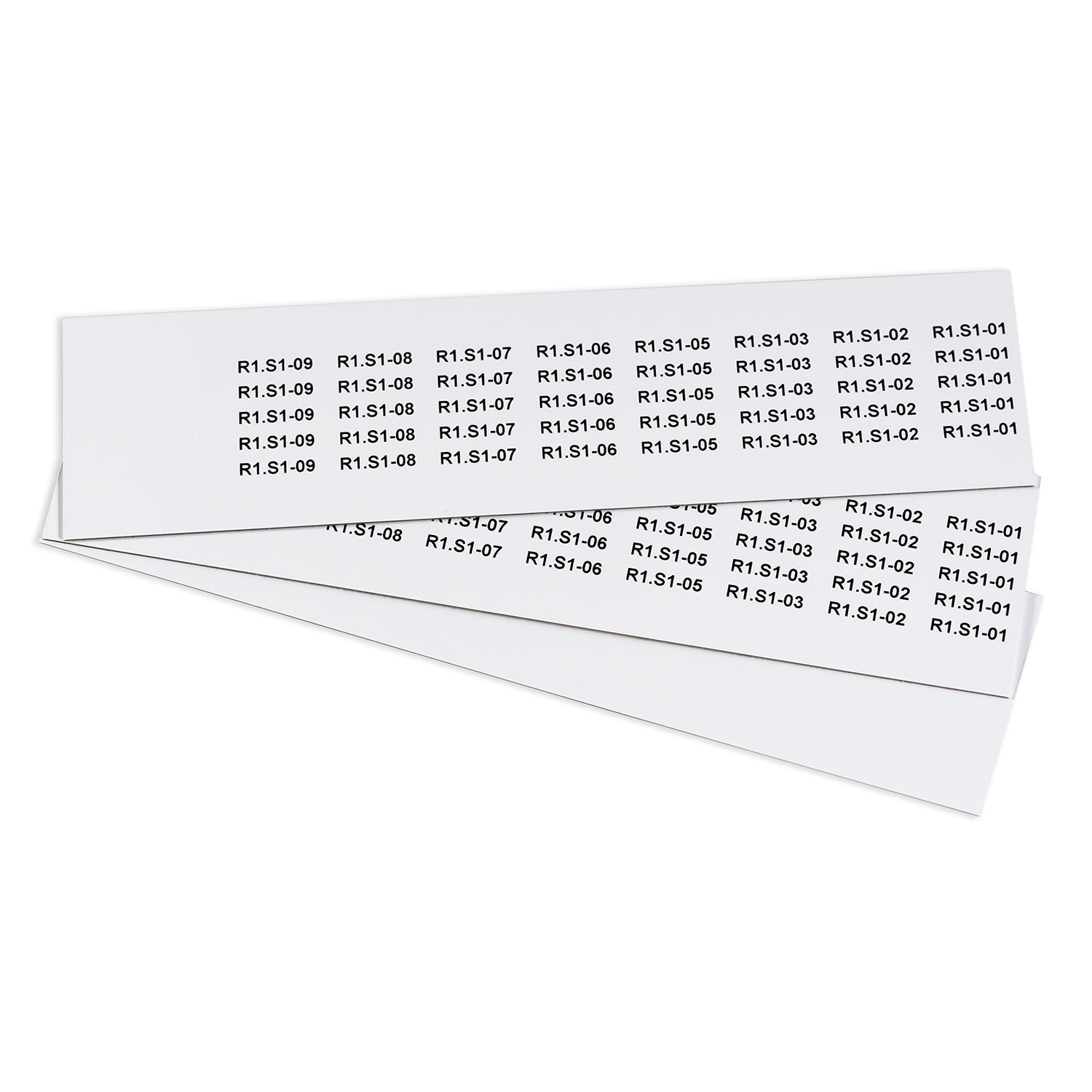 GRAFOPLAST SRL - GRAEVO40725W TARGHETTA PVC ADES BIANCO 25X7MM 880PZ