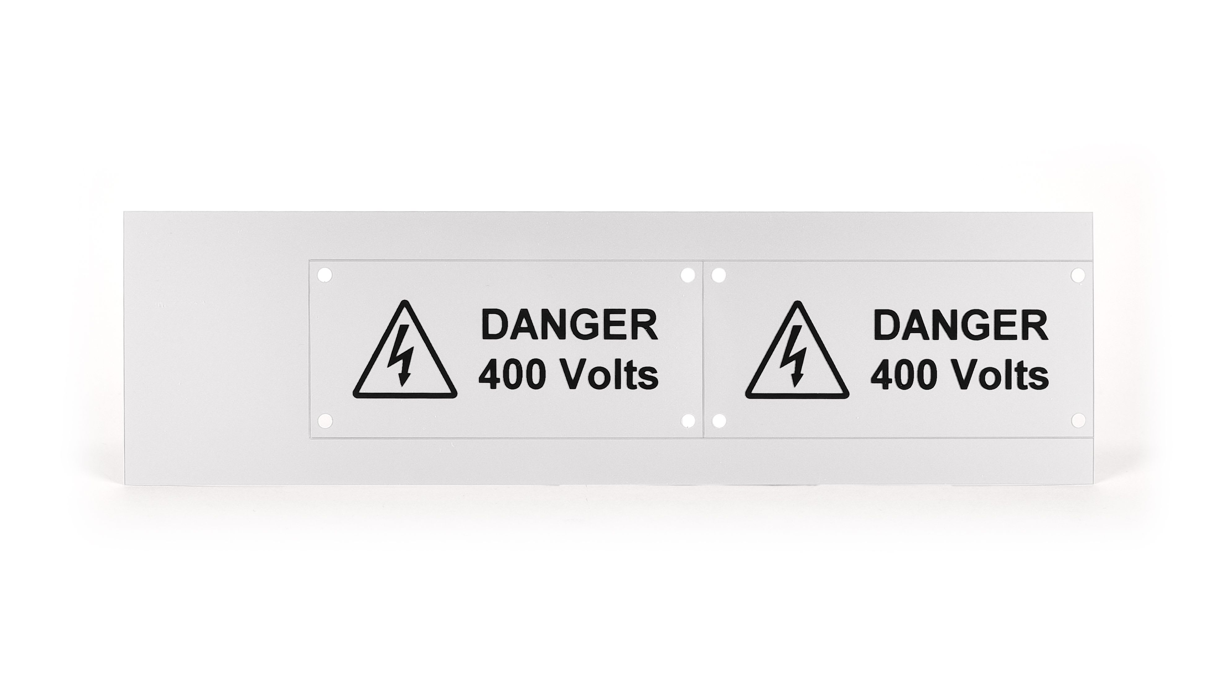 GRAFOPLAST SRL - GRAEVO4090W TARGA QUADRO PVC BIANCO 90X40MM 22PZ