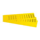 GRAFOPLAST SRL - GRAEVO40917Y TARGHETTA PVC ADES GIALLO 17X9MM 1080PZ