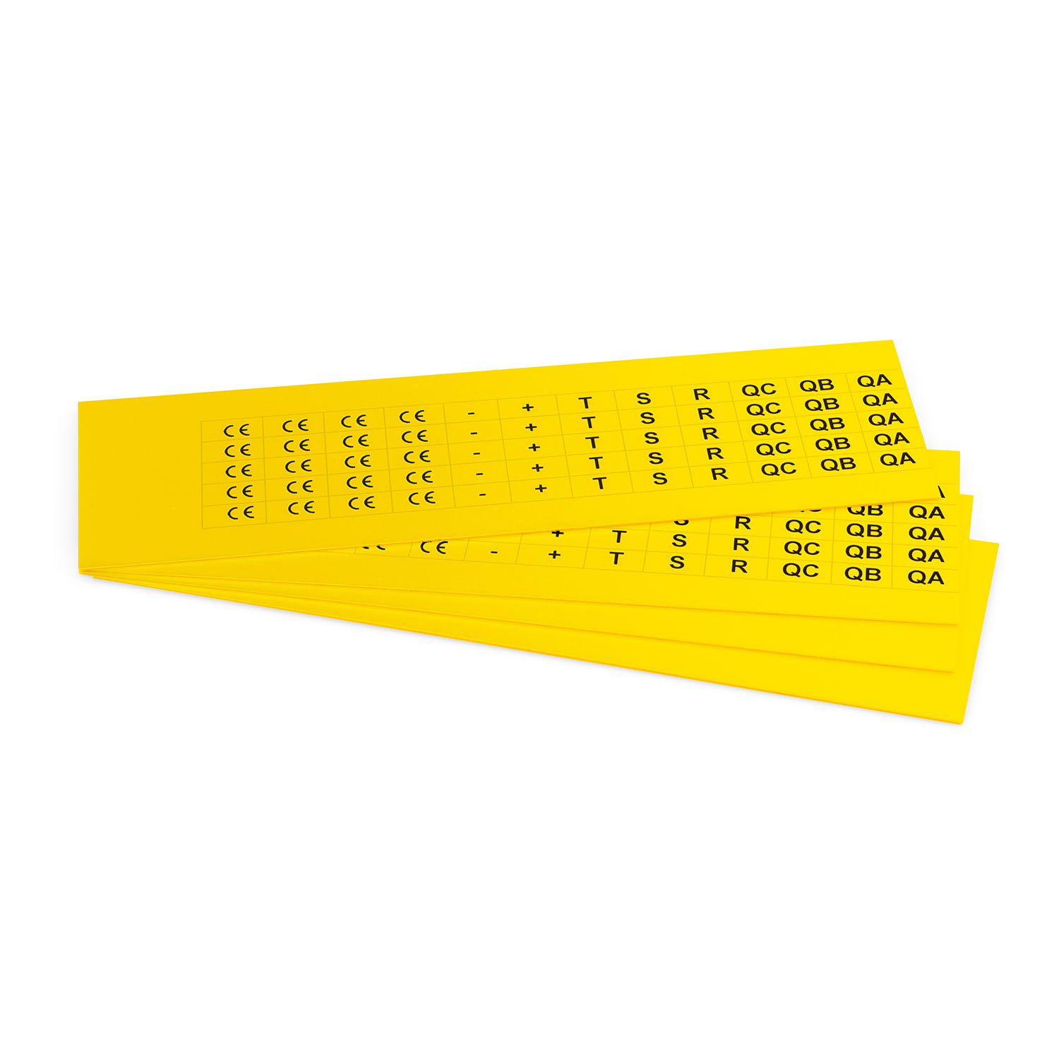 GRAFOPLAST SRL - GRAEVO40917Y TARGHETTA PVC ADES GIALLO 17X9MM 1080PZ