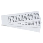 GRAFOPLAST SRL - GRAEVO40920W TARGHETTA PVC ADES BIANCO 20X9MM 900PZ