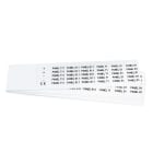 GRAFOPLAST SRL - GRAEVO41027W TARGHETTA PVC ADES BIANCO 27X10MM 630PZ