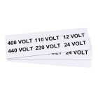 GRAFOPLAST SRL - GRAEVO42580W TARGHETTA PVC ADES BIANCO 80X25MM 108PZ