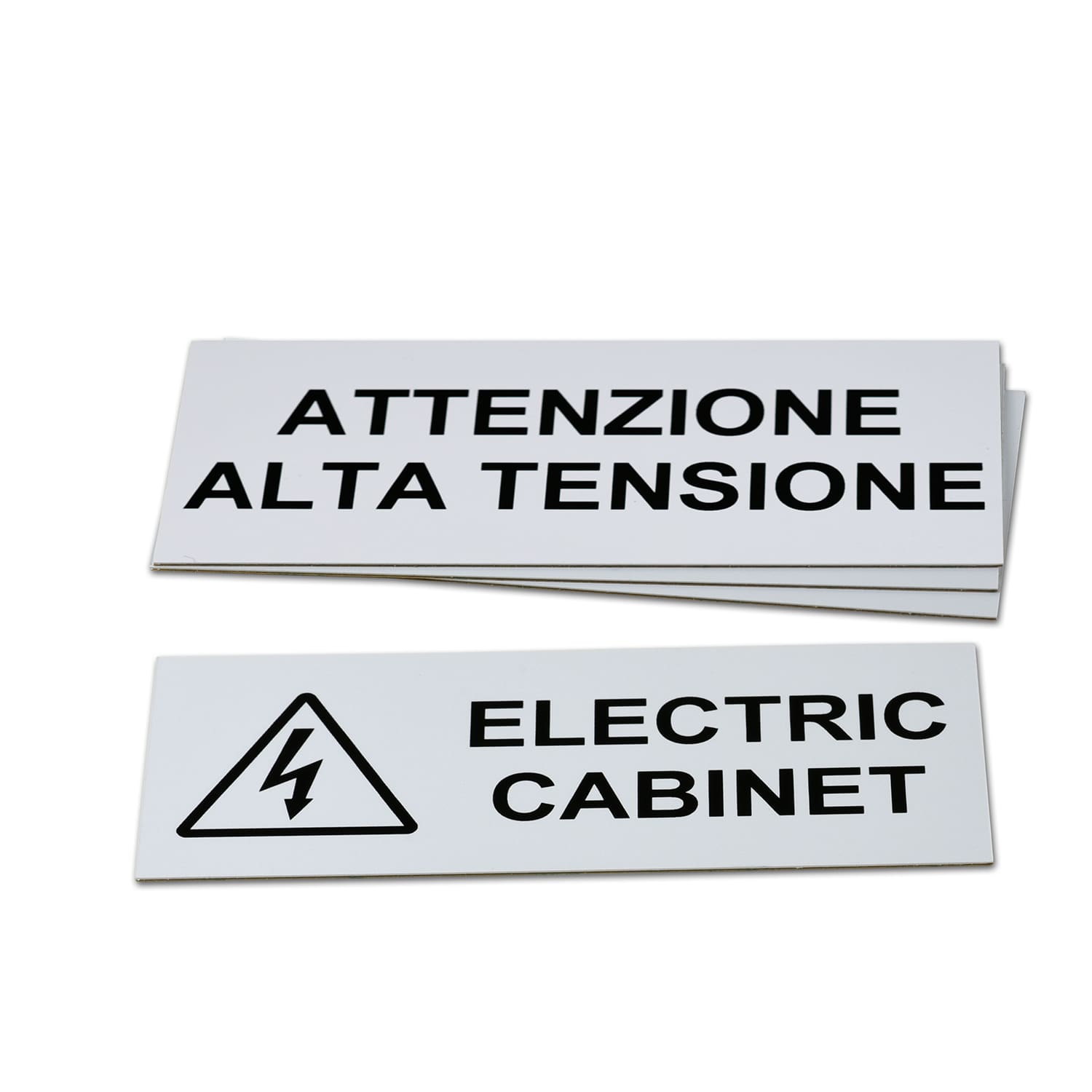GRAFOPLAST SRL - GRAEVO460150W TARGA QUADRO PVC ADES BIANCO 150X60MM 15